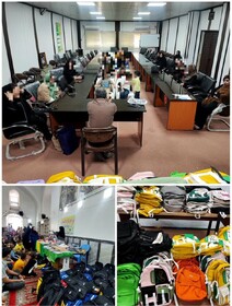 توزیع ۱۲۲۰ بسته کیف و لوازم‌التحریر میان دانش‌آموزان تحت پوشش بهزیستی دزفول