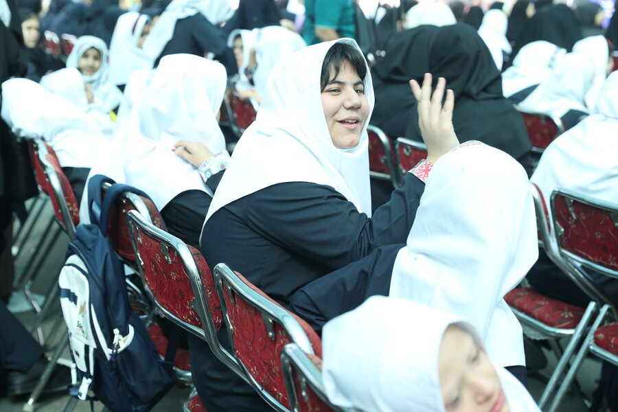 اول مهر در مدرسه استثنایی رجاییه/صبحگاهی پرشور با دانشآموزان استثنایی