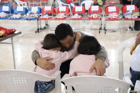 دیدار فرزندان بهزیستی با خانواده های خود در زندان