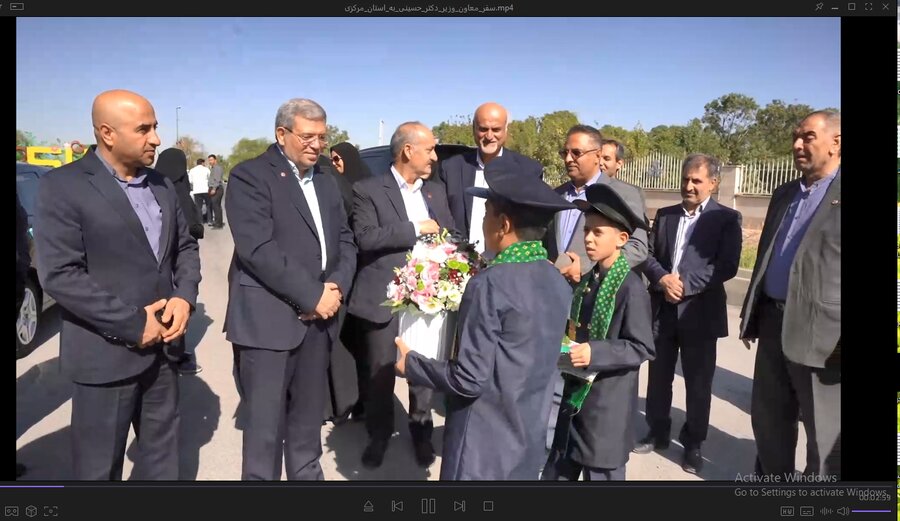 فیلم اسفر یکروزه معاون وزیر و رییس سازمان بهزیستی کشور به استان مرکزی