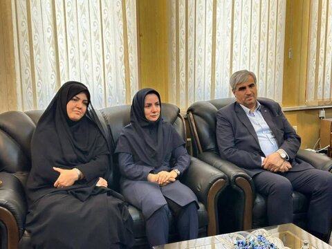 گزارش تصویری| مدیرکل بهزیستی استان زنجان با فرماندار  شهرستان  خرم دره دیدار کرد