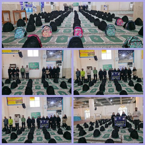 توزیع ۴۰۰ بسته کیف و نوشت‌افزار بین دانش‌آموزان تحت پوشش بهزیستی رامهرمز