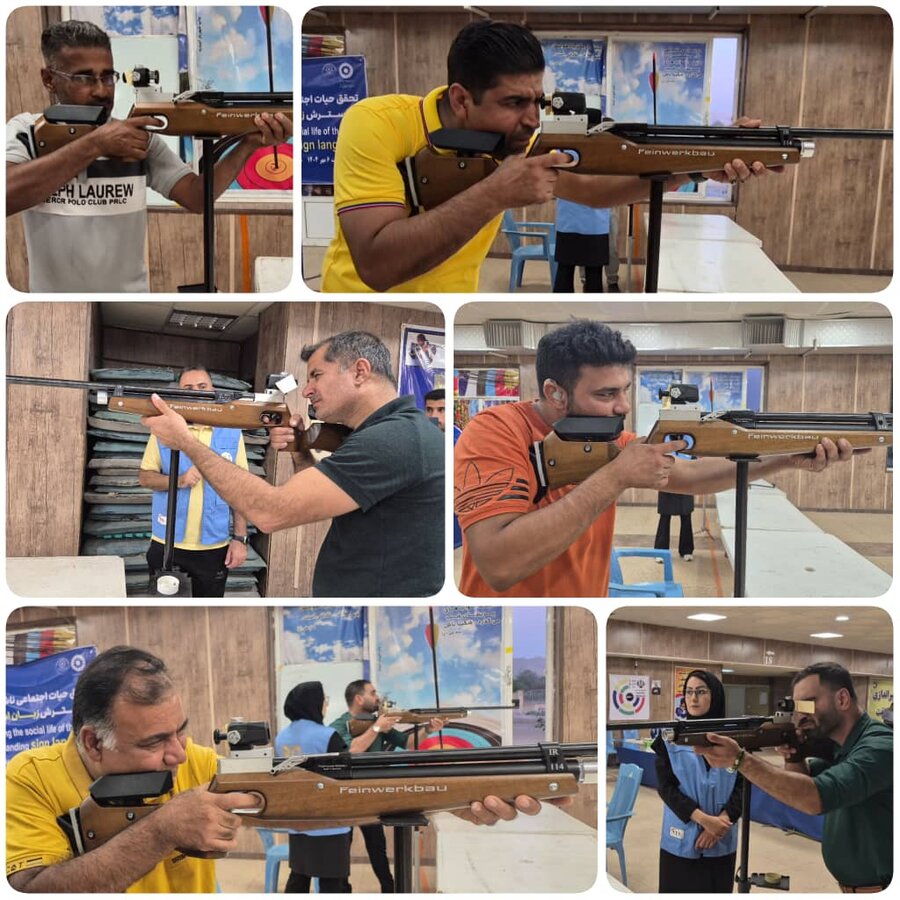 مسابقه تیراندازی به مناسبت روز جهانی ناشنوایان در امیدیه برگزارشد