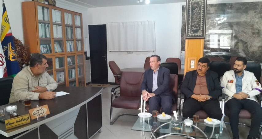 دیدار رئیس بهزیستی با فرمانده سپاه پاسداران انقلاب اسلامی شهرستان 