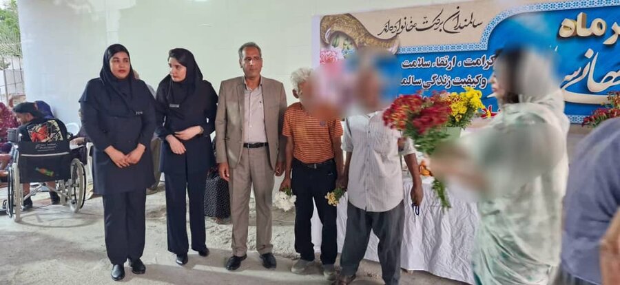 بندرعباس | آیین گرامیداشت روز جهانی سالمندان در سرای سالمندان لقمان حکیم 