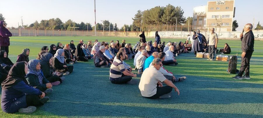 برگزاری برنامه ورزش همگانی  ویژه سالمندان شهربابک