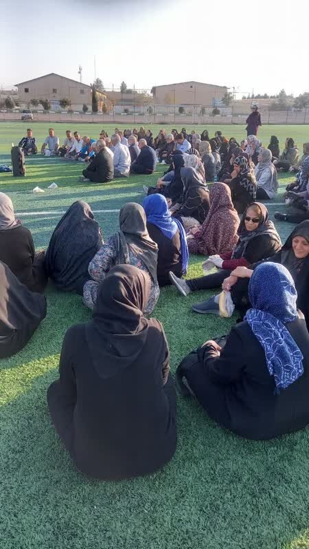 برگزاری برنامه ورزش همگانی  ویژه سالمندان شهربابک