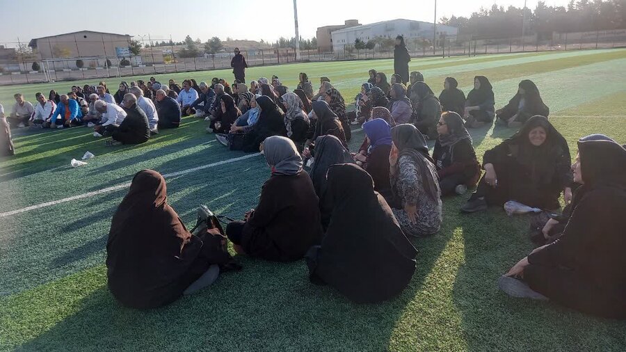 برگزاری برنامه ورزش همگانی  ویژه سالمندان شهربابک