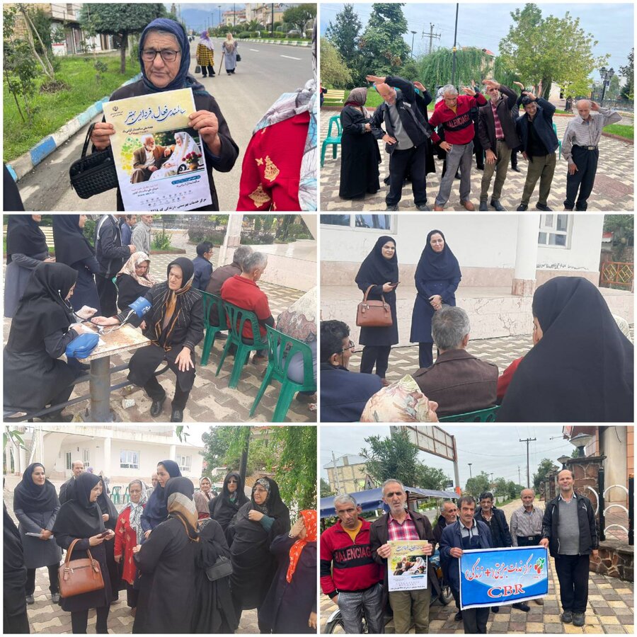  شفت/ برگزاری برنامه تفریحی، ورزشی با حضور سالمندان شهر احمدسرگوراب