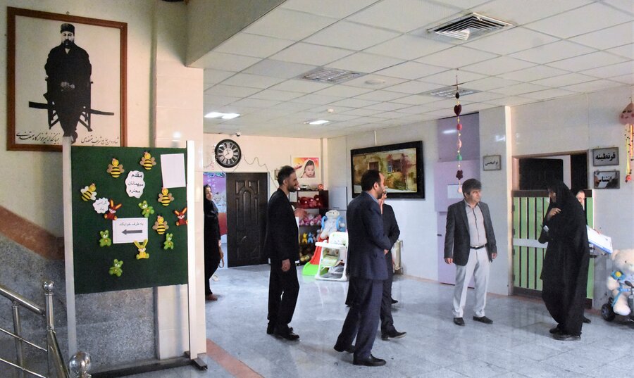 بازدید مشترک مسئولان بهزیستی و دادگستری از شیرخوارگاه معتضدی