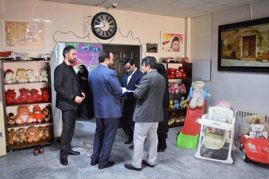 بازدید مشترک مسئولان بهزیستی و دادگستری از شیرخوارگاه معتضدی