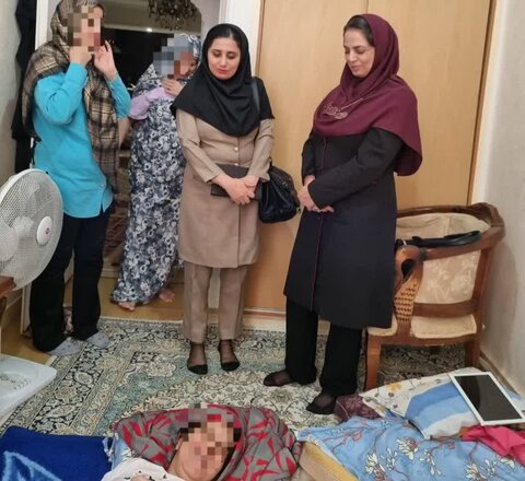 کرج | بازدید از نحوه ارائه خدمات به توانخواهان خدمات در منزل "توانبخشی مفید"