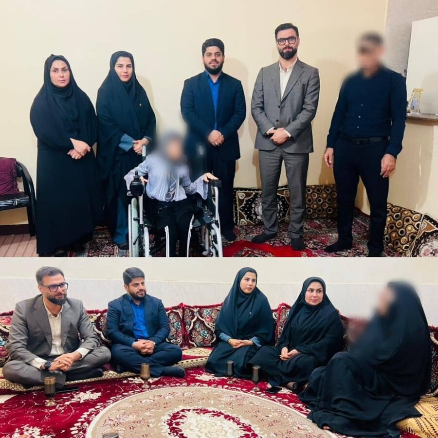 عسلویه| دیدار دادستان، رئیس دادگستری و رئیس بهزیستی شهرستان عسلویه و مقامات قضایی با خانواده‌های تحت پوشش در  عسلویه
