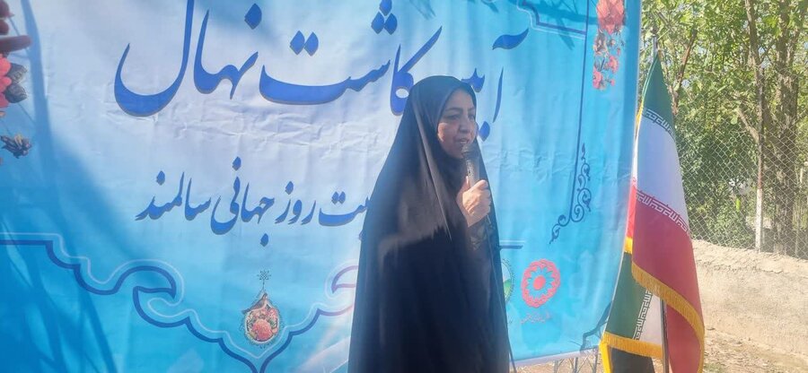 سخنان مدیرکل بهزیستی گلستان در آیین کاشت نهال به نام سالمندان