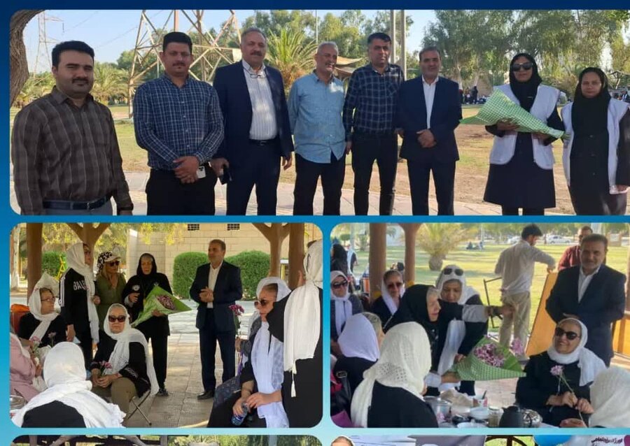 مراسم تکریم سالمندان در پارک معلم آبادان برگزار شد