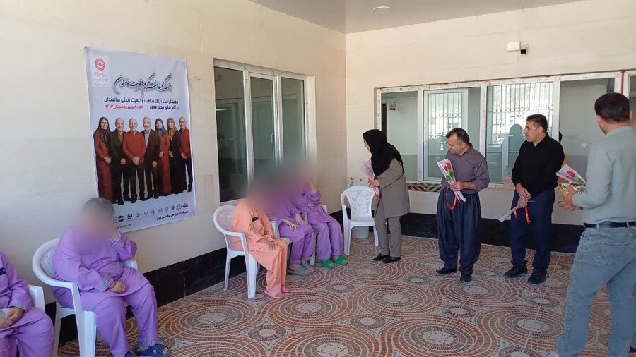 پویش «رز مهربانی» در مرکز توانبخشی باران رحمت مریوان برگزار شد