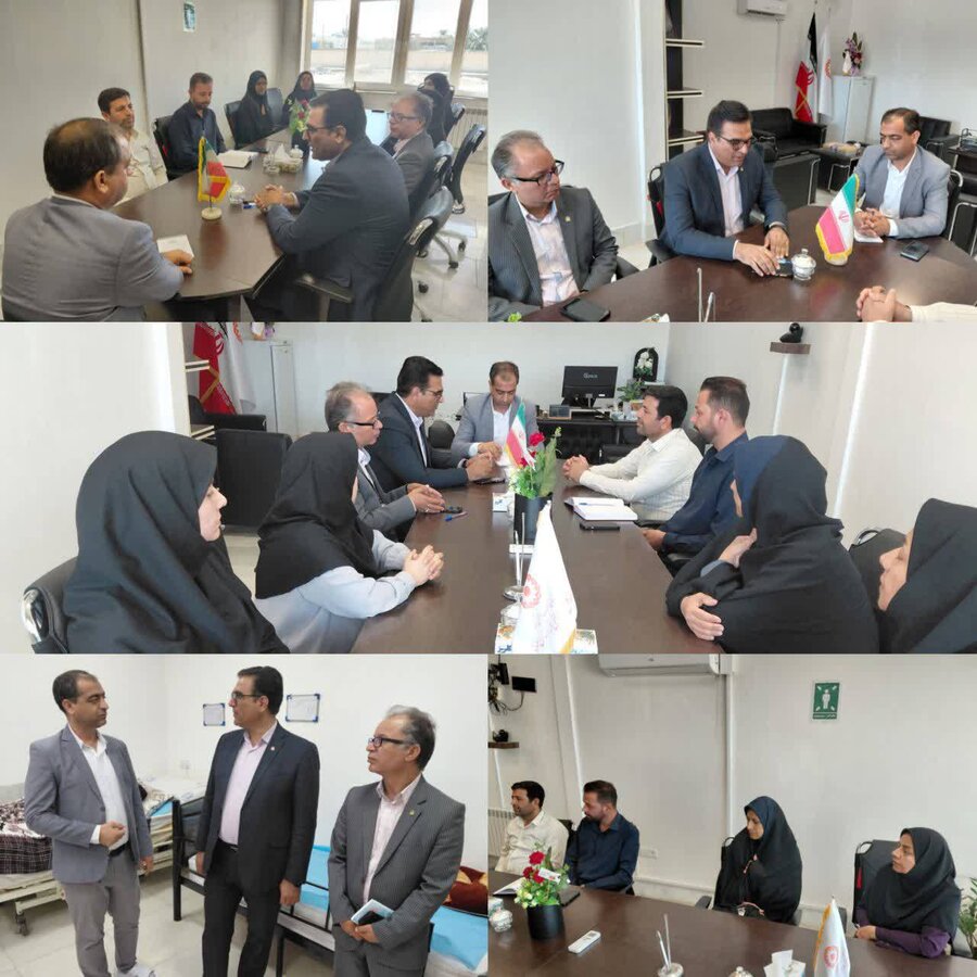دیدار ریاست شبکه بهداشت و درمان شهرستان طبس با سرپرست بهزیستی شهرستان