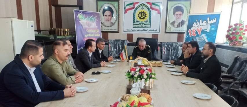 دیدار رئیس بهزیستی اشنویه با فرمانده نیروی انتظامی شهرستان به مناسبت هفته نیروی انتظامی