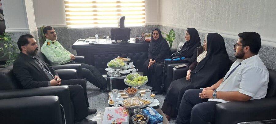 دیدار و گفت‌وگوی مدیرکل بهزیستی گلستان با فرمانده انتظامی گرگان به مناسبت هفته نیروی انتظامی