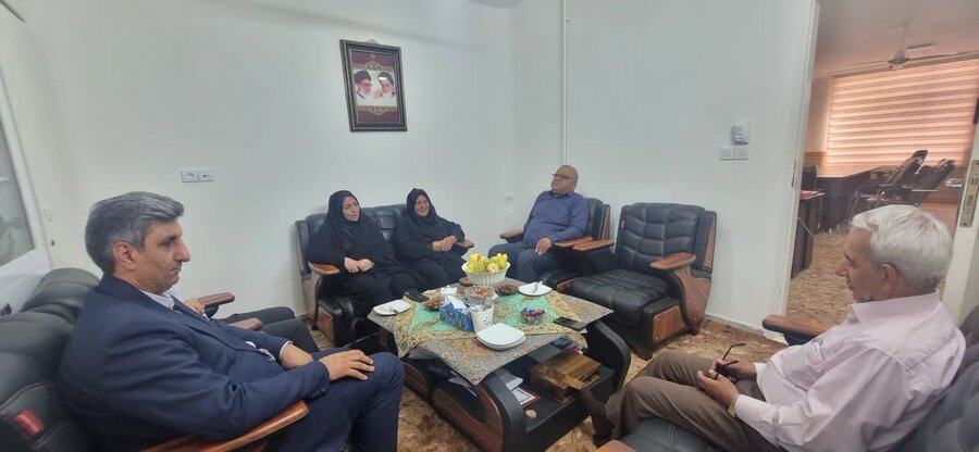 دیدار مدیرکل بهزیستی گلستان با خیر کشوری حاج‌آقا شهرکی در گنبدکاووس