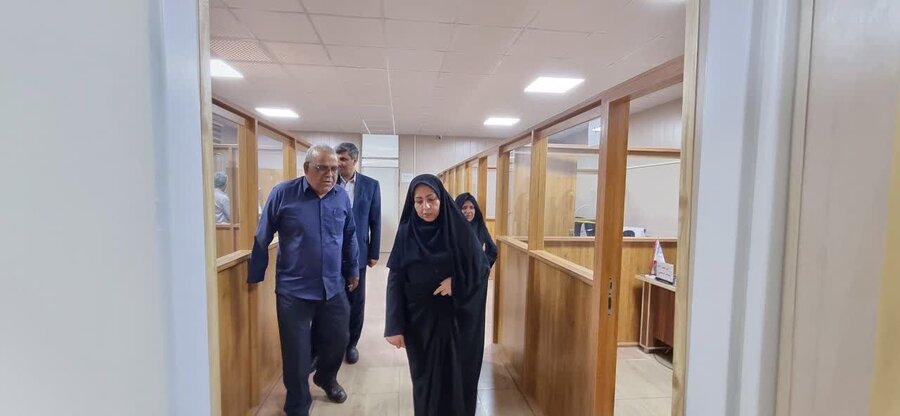 حضور سرزده مدیرکل بهزیستی گلستان در اورژانس اجتماعی (۱۲۳) گنبد کاووس