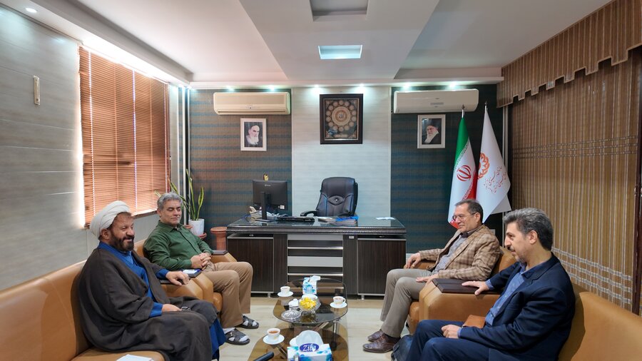 دیدار مدیر بنیاد علمی آموزشی قلمچی قم با سرپرست بهزیستی استان قم