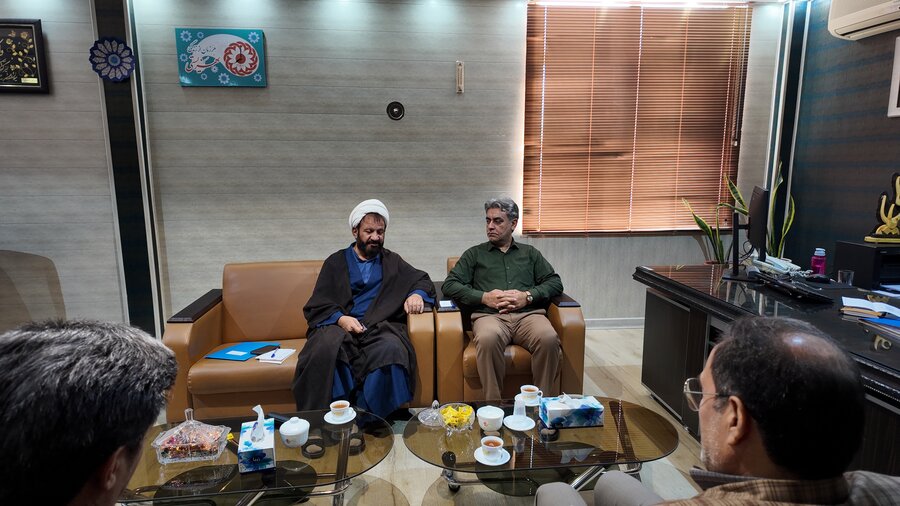 دیدار مدیر بنیاد علمی آموزشی قلمچی قم با سرپرست بهزیستی استان قم