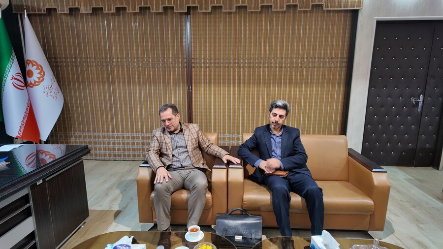 دیدار مدیر بنیاد علمی آموزشی قلمچی قم با سرپرست بهزیستی استان قم