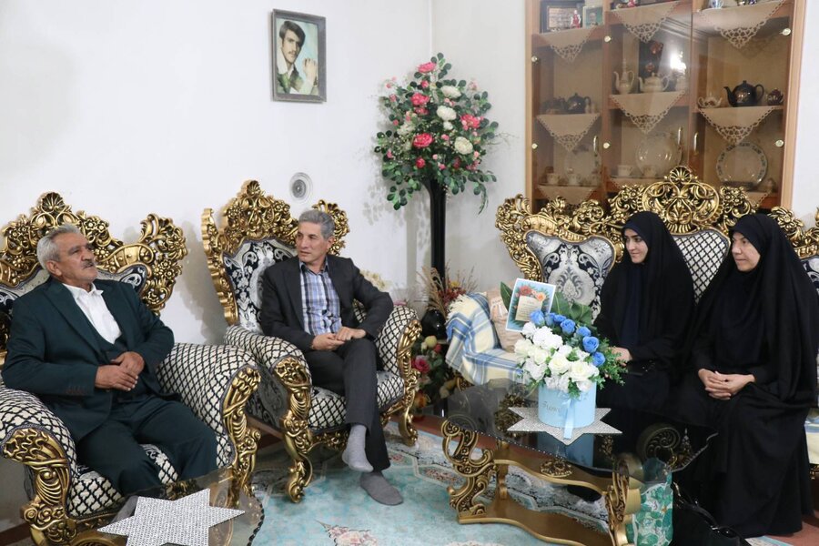 دیدار مسئولان بهزیستی آذربایجان‌غربی با جانبازان و ایثارگران سرافراز به مناسبت هفته دفاع مقدس و هفته نیروی انتظامی