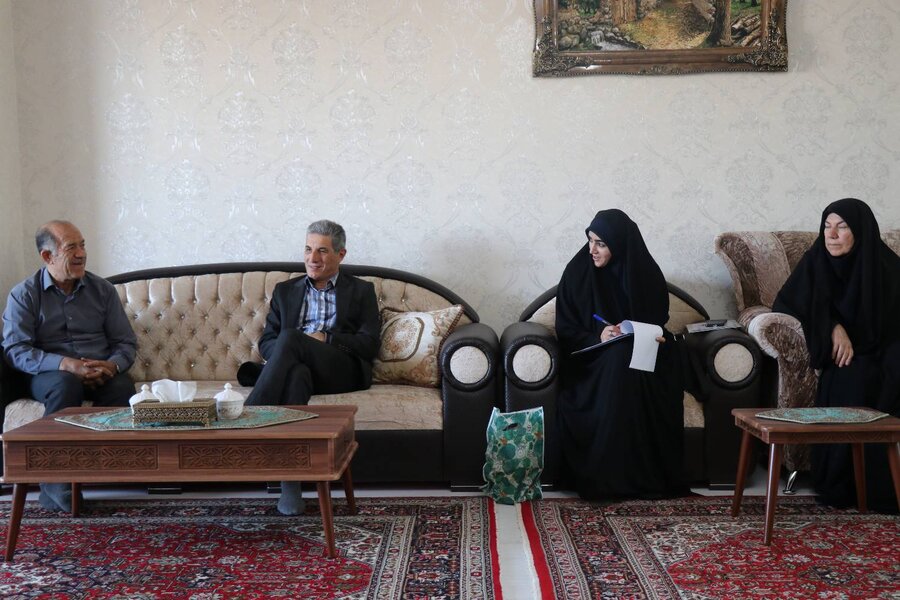 دیدار مسئولان بهزیستی آذربایجان‌غربی با جانبازان و ایثارگران سرافراز به مناسبت هفته دفاع مقدس و هفته نیروی انتظامی