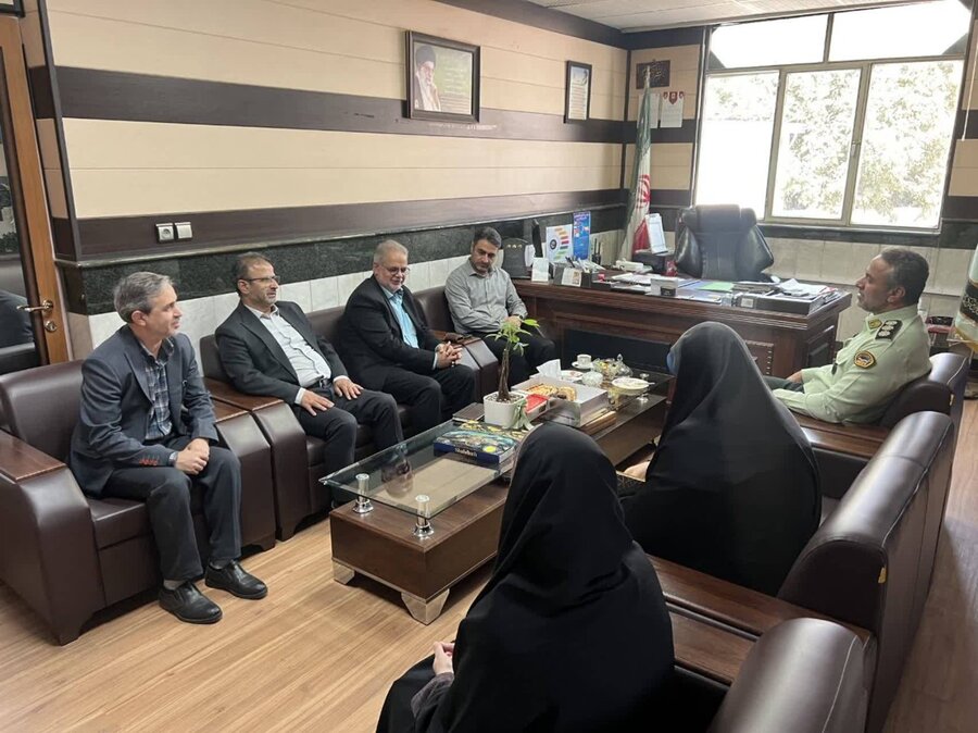 شهریار |دیدار سرپرست اداره بهزیستی شهرستان با فرمانده نیروی انتظامی شهرستان