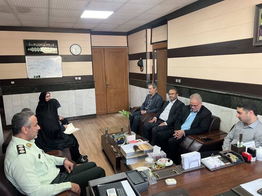 شهریار |دیدار سرپرست اداره بهزیستی شهرستان با فرمانده نیروی انتظامی شهرستان