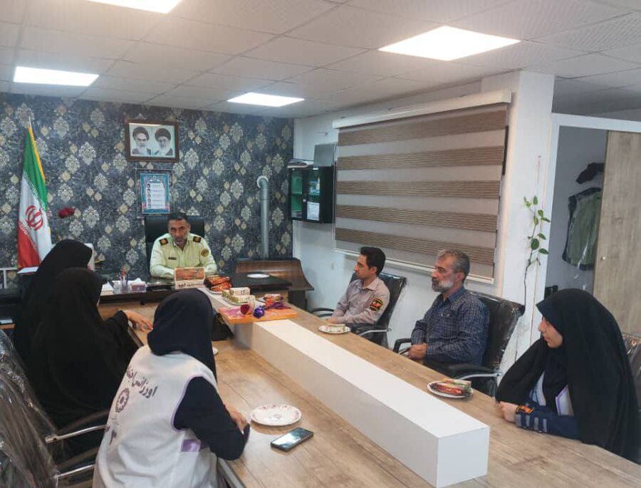 دیدار مسئولین بهزیستی رودسربا فرماندهان نیروی انتظامی