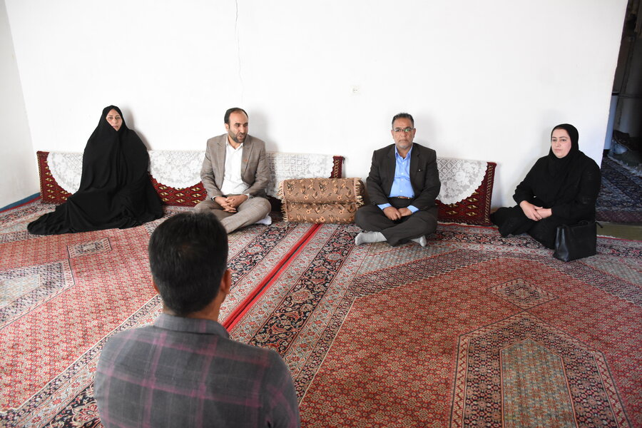 دیدار مدیرکل با مددجویان بخش کوزران