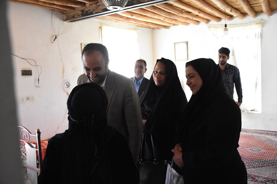 دیدار مدیرکل با مددجویان بخش کوزران