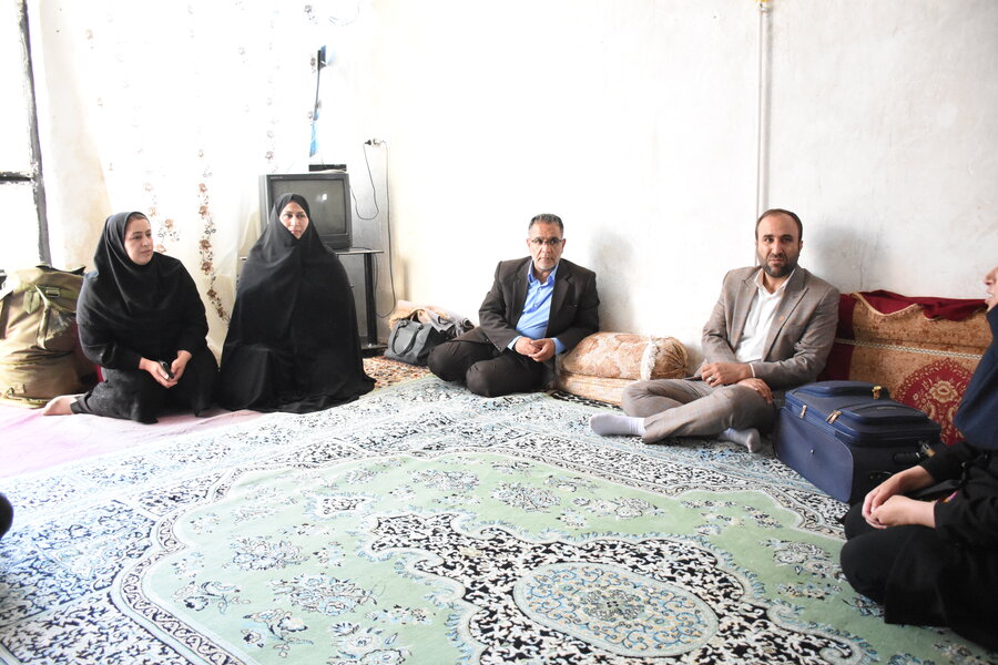 دیدار مدیرکل با مددجویان بخش کوزران