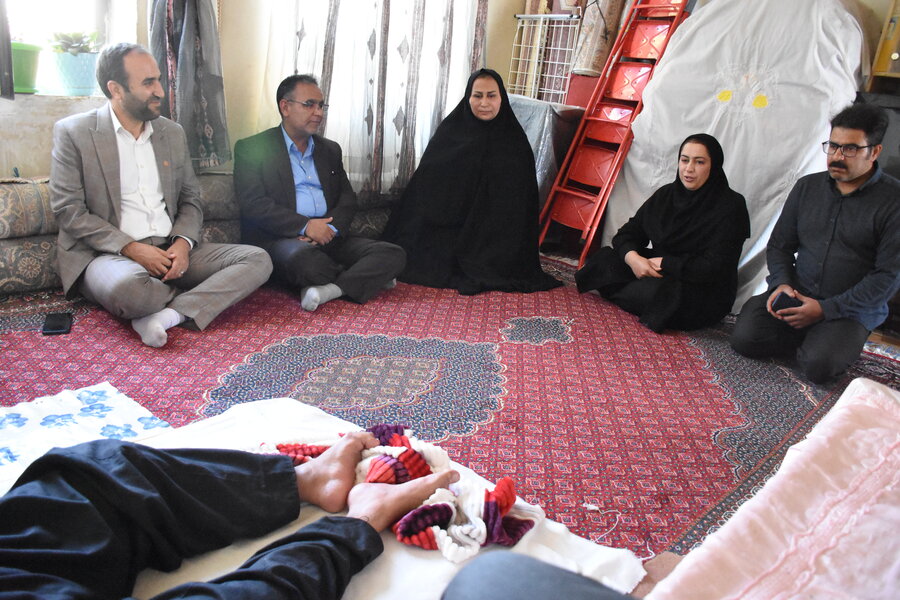 دیدار مدیرکل با مددجویان بخش کوزران