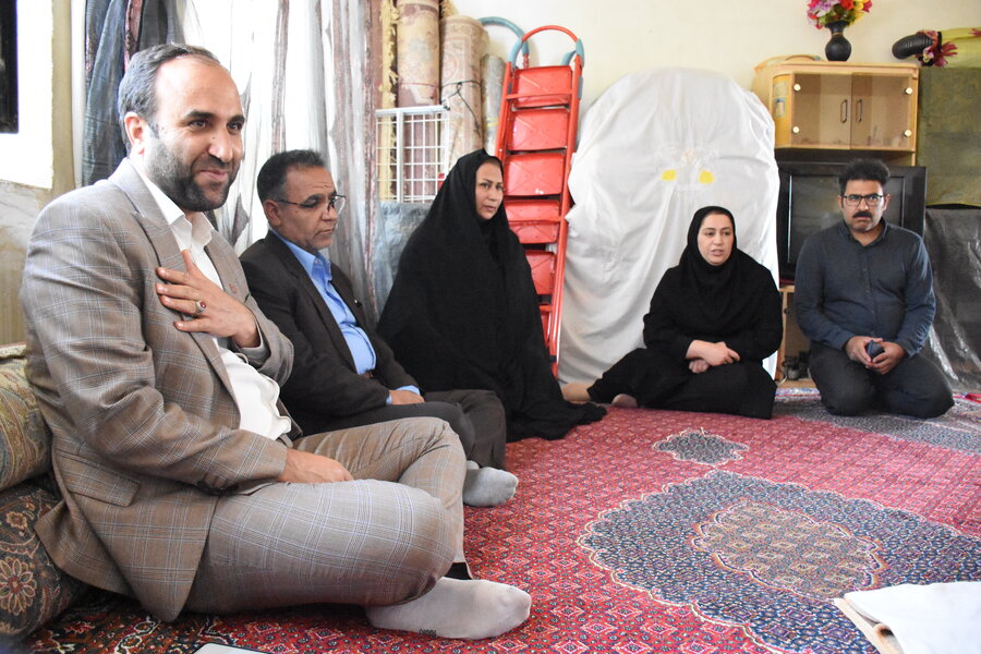 دیدار مدیرکل با مددجویان بخش کوزران