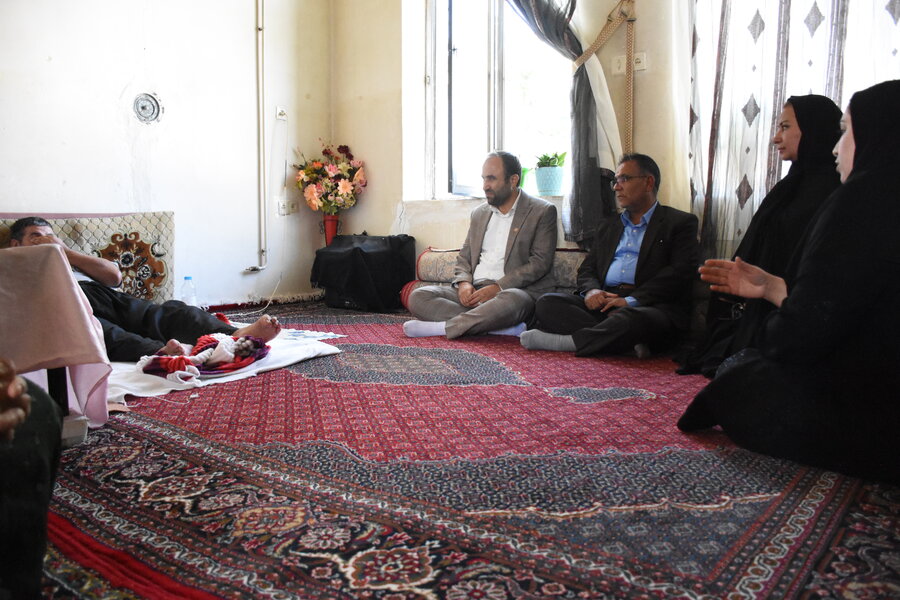 دیدار مدیرکل با مددجویان بخش کوزران