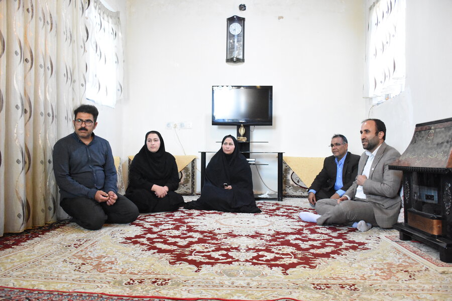 دیدار مدیرکل با مددجویان بخش کوزران