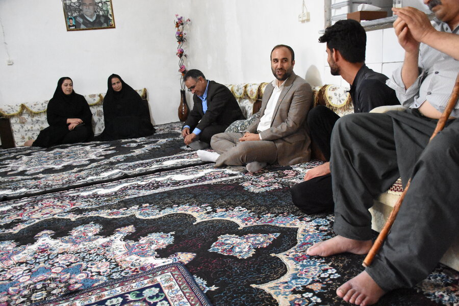 دیدار مدیرکل با مددجویان بخش کوزران