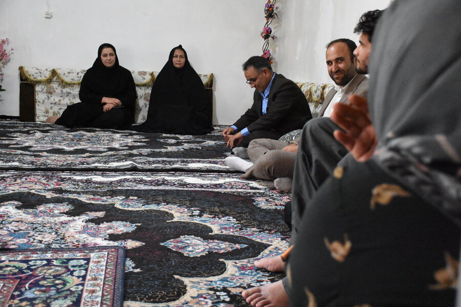 دیدار مدیرکل با مددجویان بخش کوزران