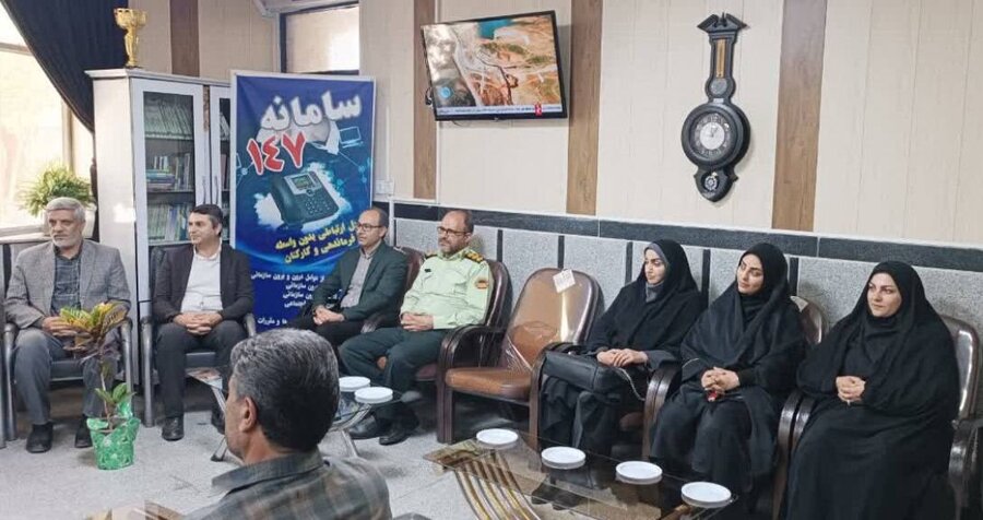 دیدار رئیس بهزیستی شاهین‌دژ با فرماندهی انتظامی شهرستان به مناسبت هفته فراجا