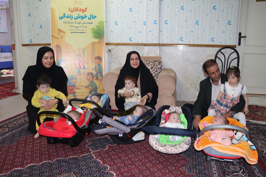 دیدار با کودکان شیرخوارگاه حورا و حضور در جشن مهربانی خانه کودکان 