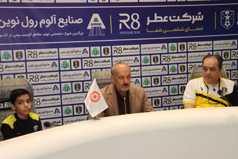 گزارش تصویری ا نشست خبری پیش از مسابقه فوتبال بین پیشکسوتان آلومینیوم و ستارگان رسانه