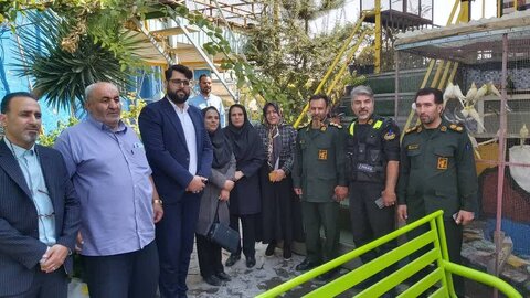 بازدید نمایندگان  اعضای شورای مبارزه بامواد مخدر شهرستان از کمپ آرامش گستران خور