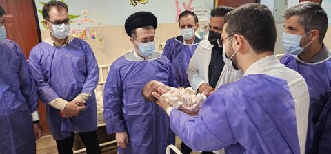 بازدید حجت الاسلام و المسلمین سید صدراله رجایی نسب رئیس کل دادگستری فارس و هیات همراه از شیرخوارگاه حضرت ولیعصر(عج)صدرا