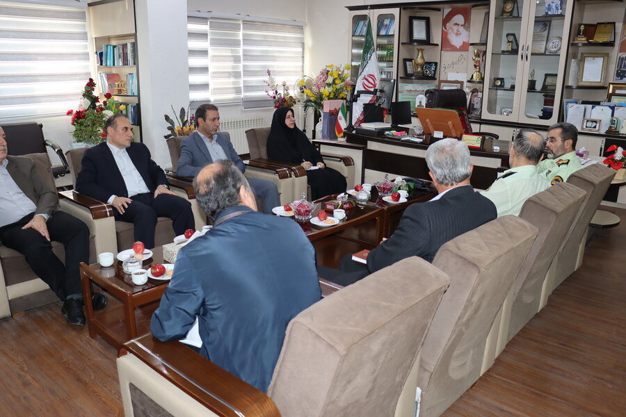 دیدار مدیرکل بهزیستی استان اردبیل با فرمانده انتظامی استان به مناسبت هفته نیروی انتظامی