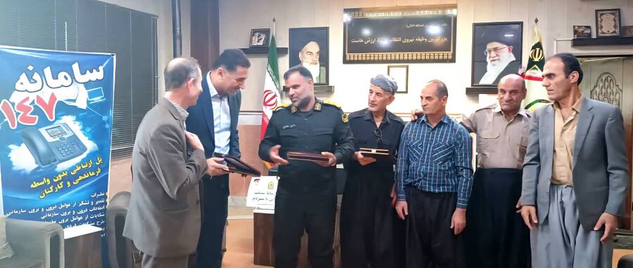 دیدار رئیس بهزیستی شهرستان با فرمانده نیروی انتظامی به مناسبت گرامیداشت نیروی انتظامی