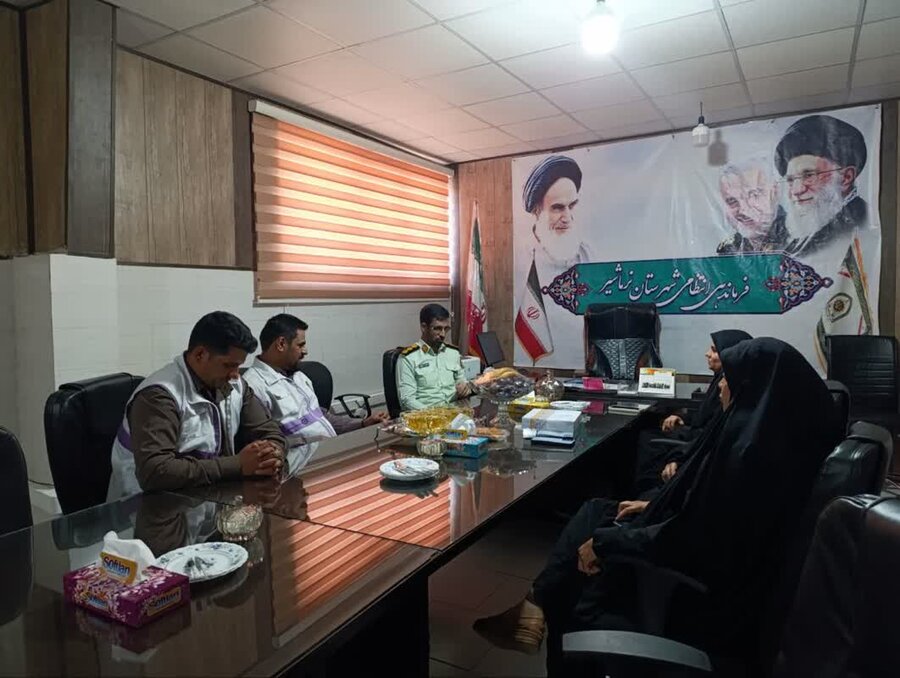 دیدار رییس اداره بهزیستی با فرماندهی نیروی انتظامی نرماشیر